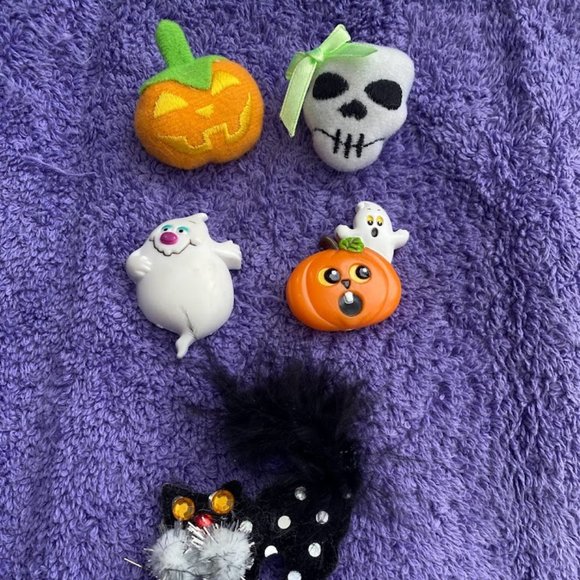 Halloween Bundle 80’s 90’s Pin EUC Russ Hallmark Pins Brooches VTG - Picture 1 of 14
